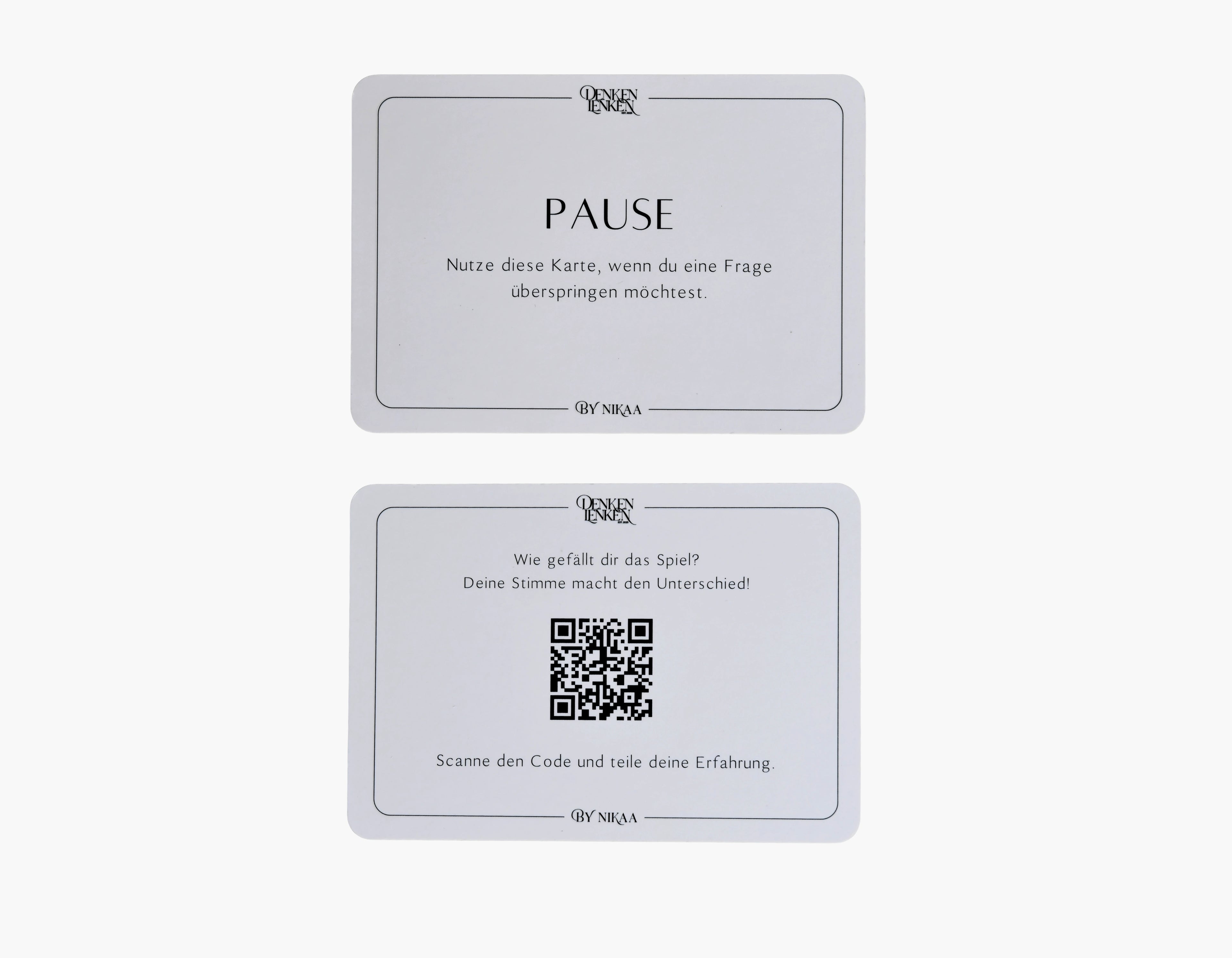 Zusatzkarten Kartenspiel von Nikaa